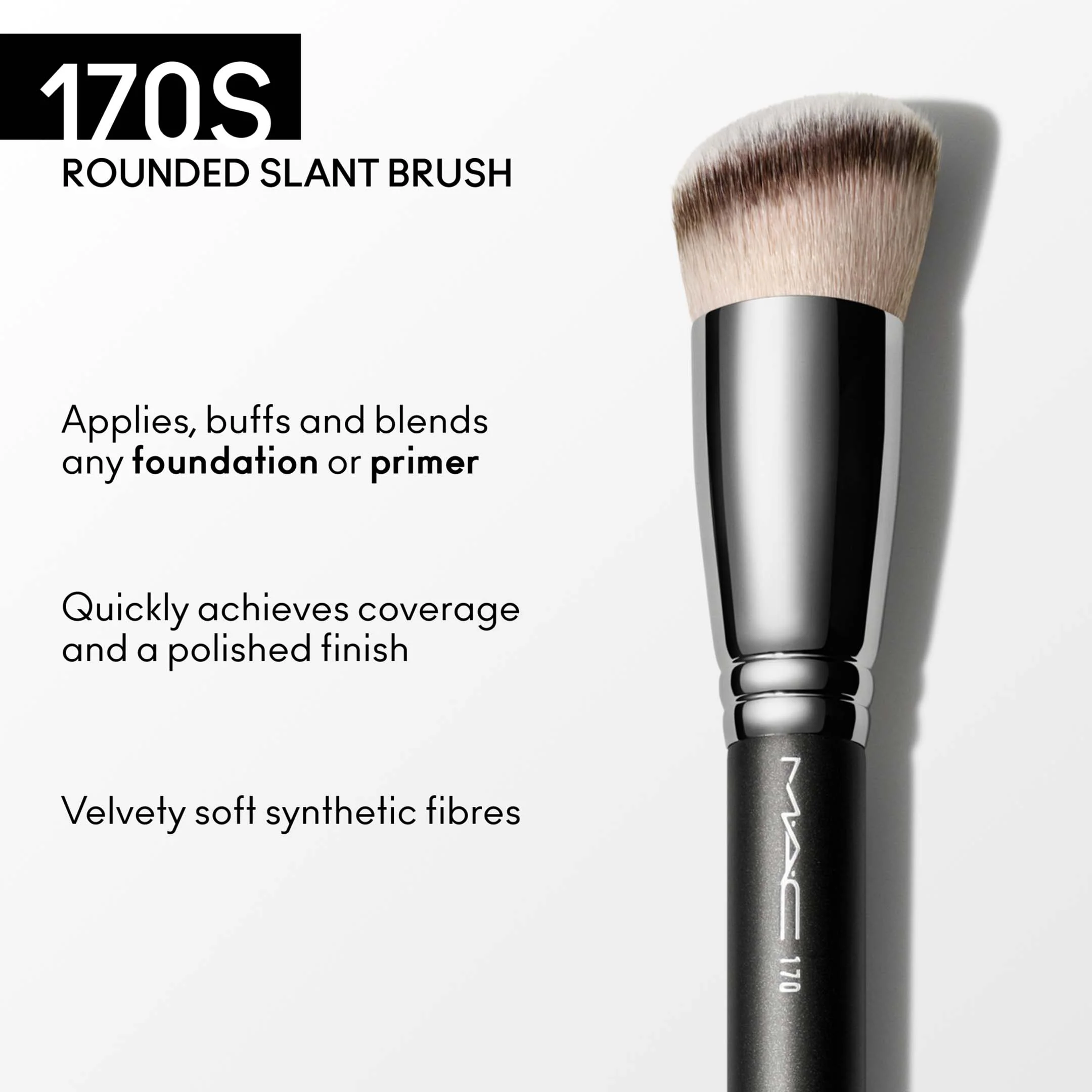 170 Synthetic Rounded Slant Brush - Image 3