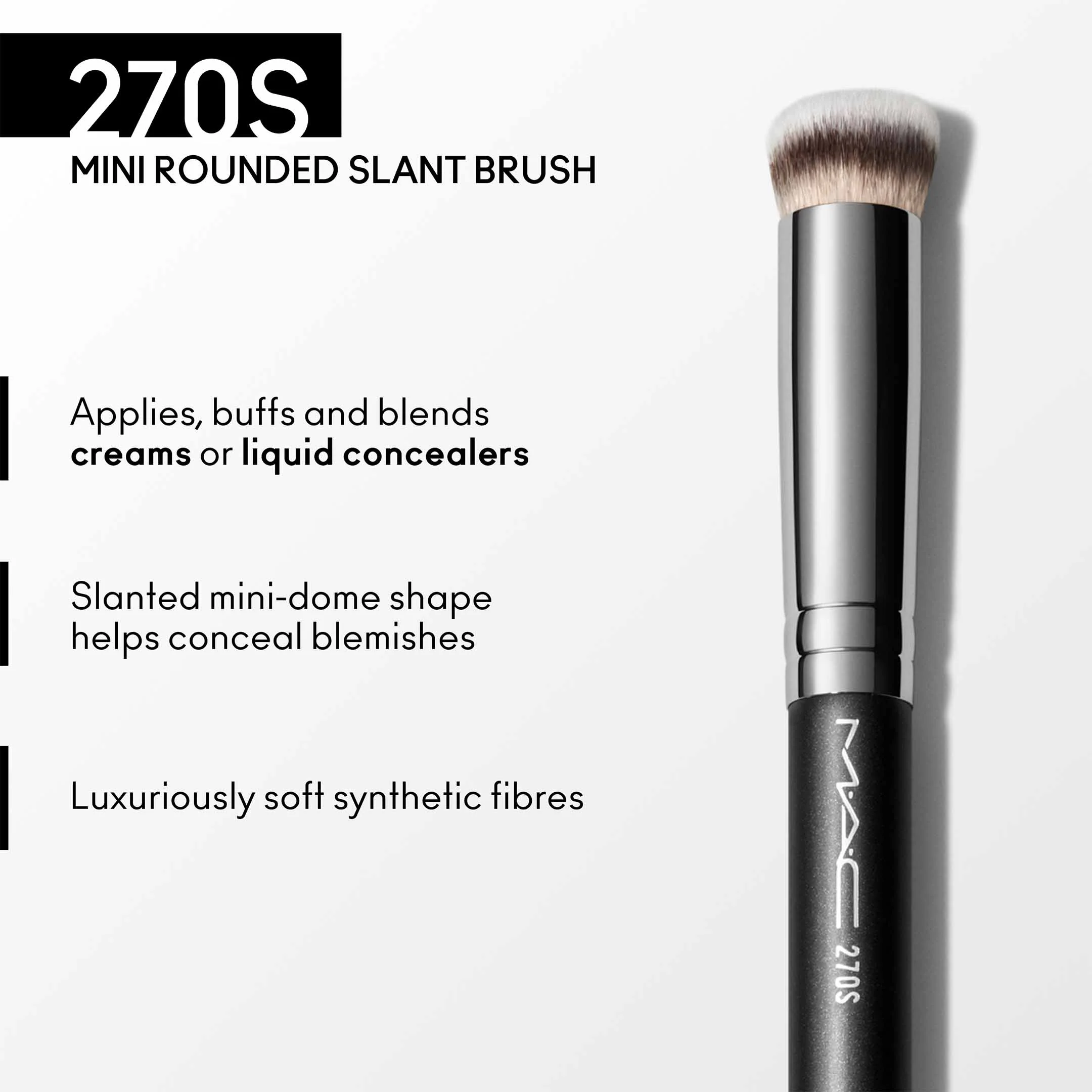 270 Synthetic Mini Rounded Slant Brush - Image 5