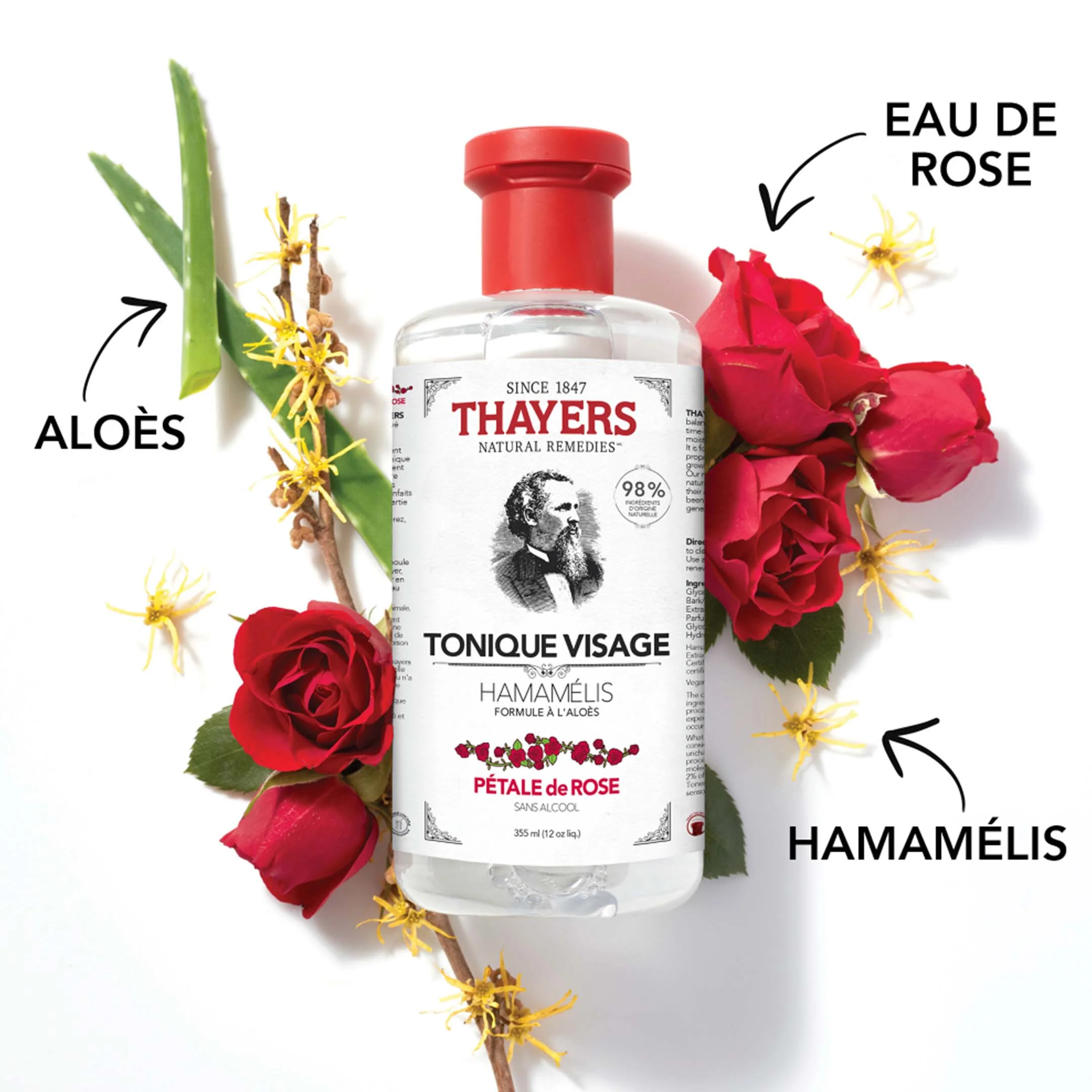 Alcohol Free Witch Hazel Toner Rose - Image 11