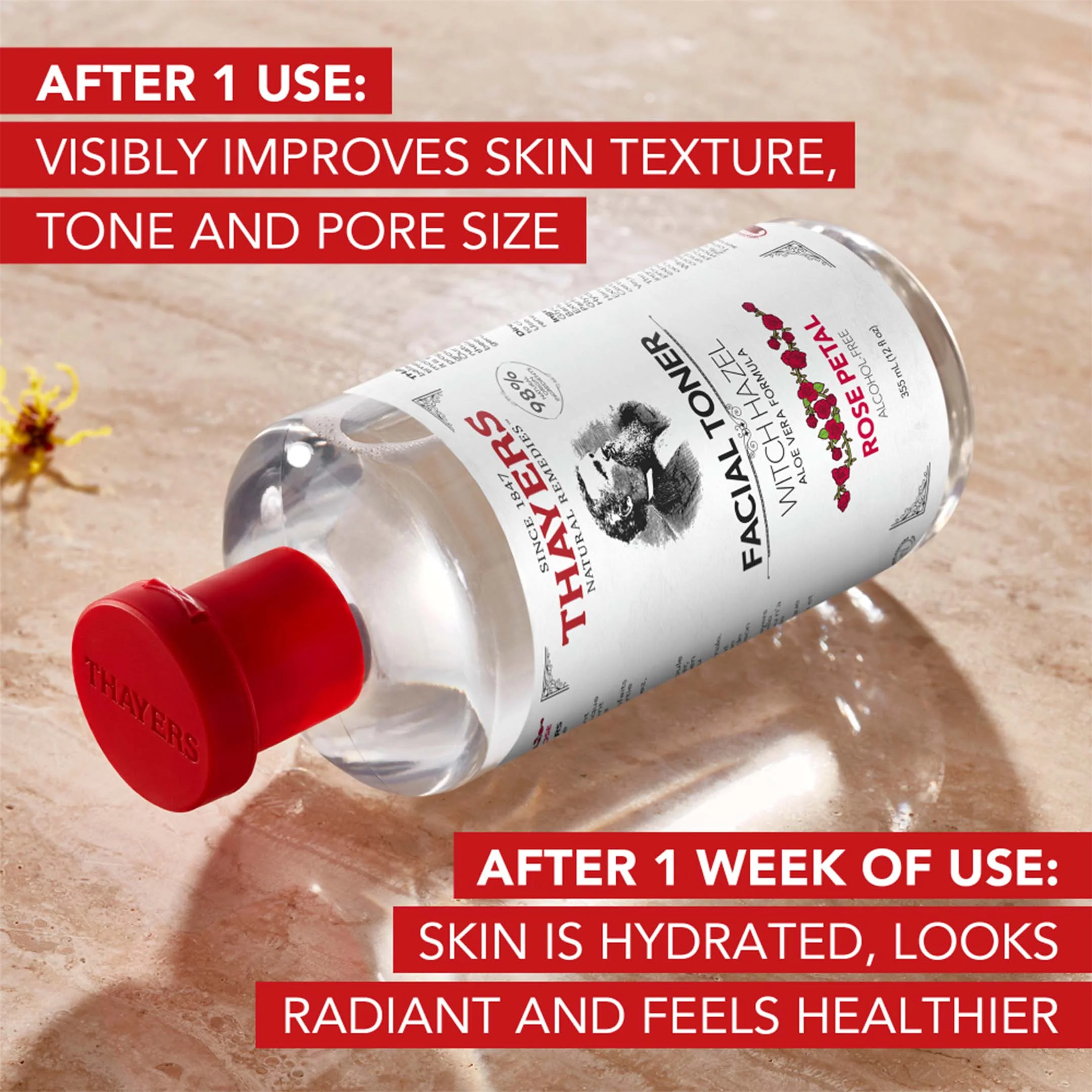 Alcohol Free Witch Hazel Toner Rose - Image 4