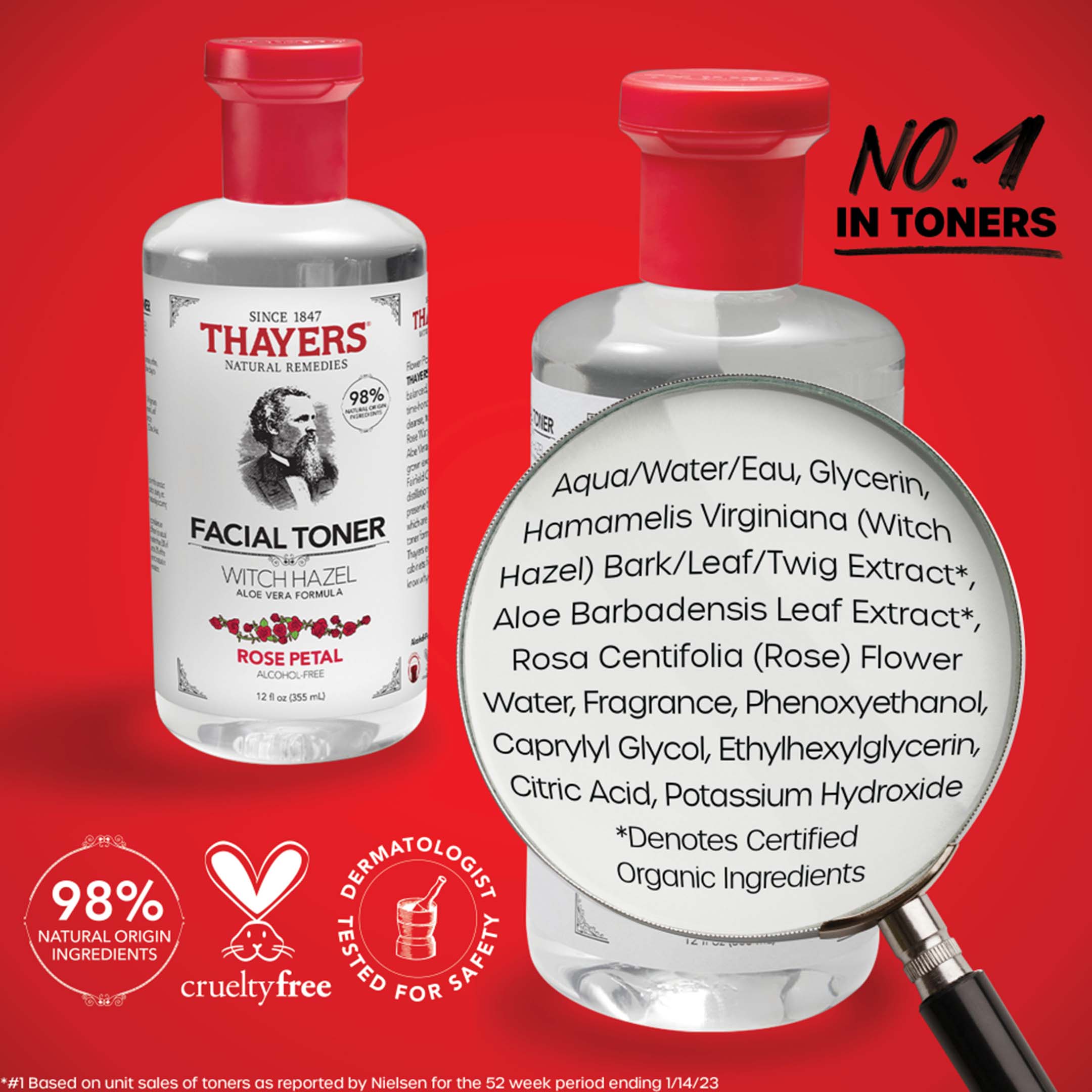 Alcohol Free Witch Hazel Toner Rose - Image 5