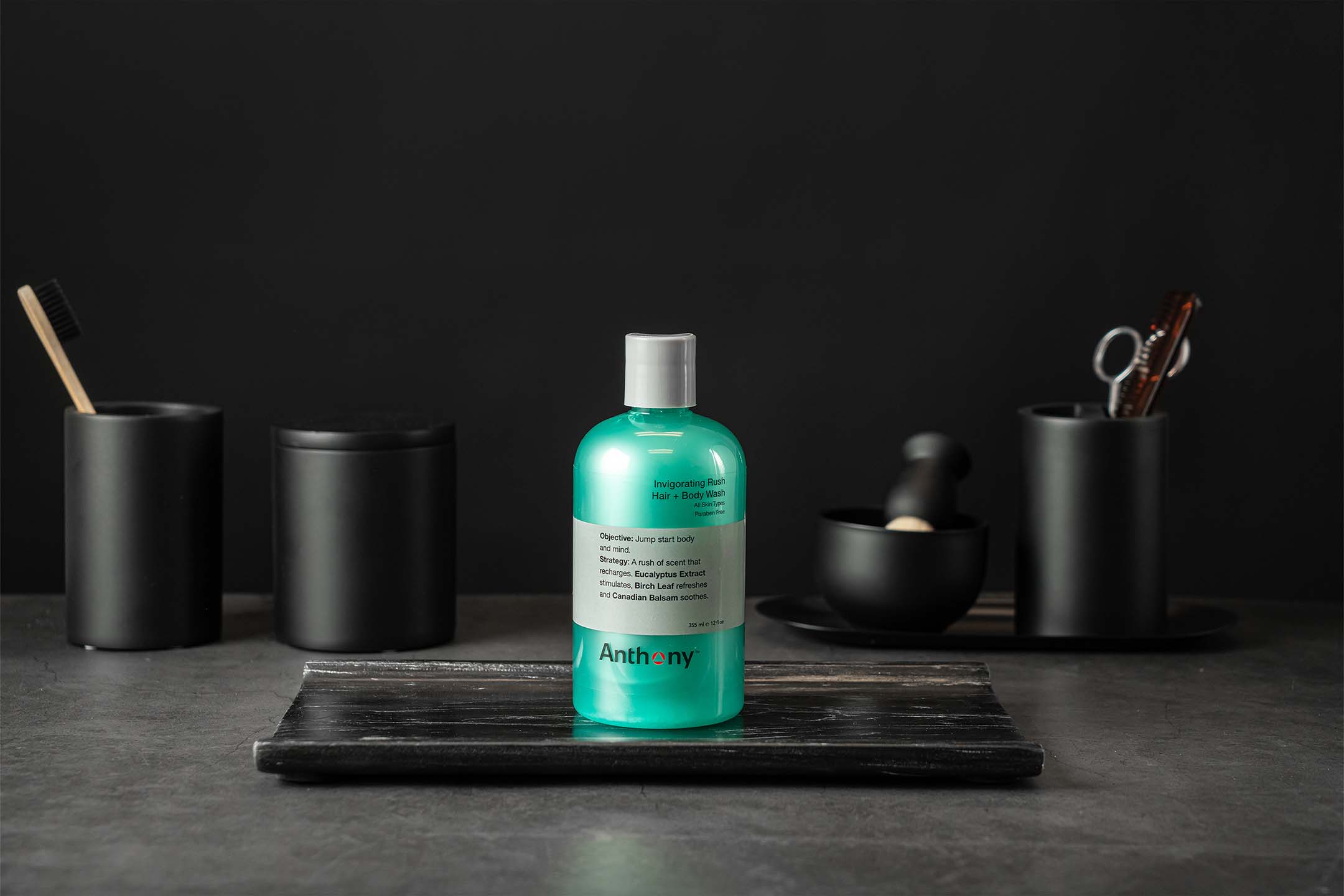 Anthony Invigorating Rush Hair & Body Wash 12 Oz / 355 Ml - Image 3