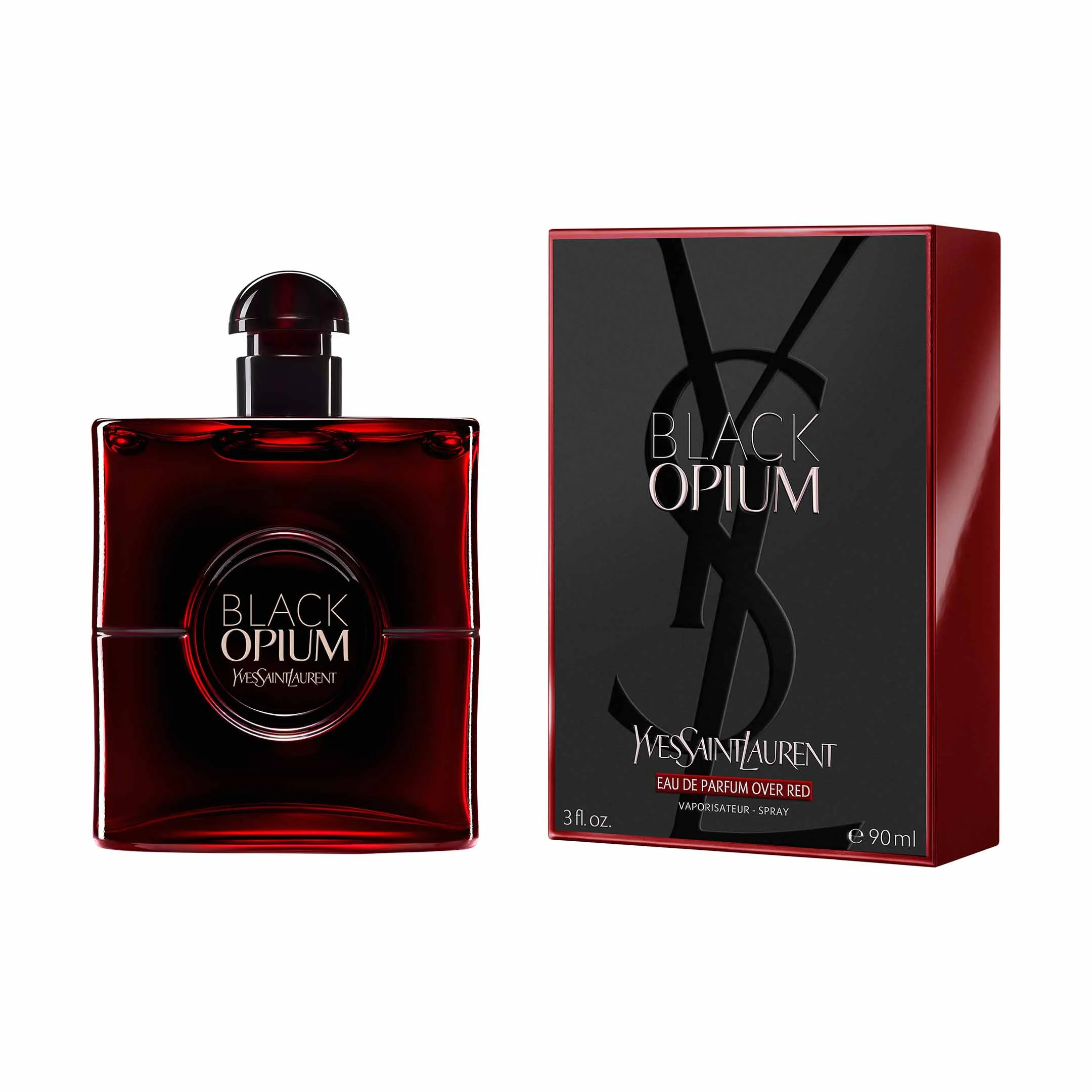 Black Opium Eau De Parfum Over Red - Image 2