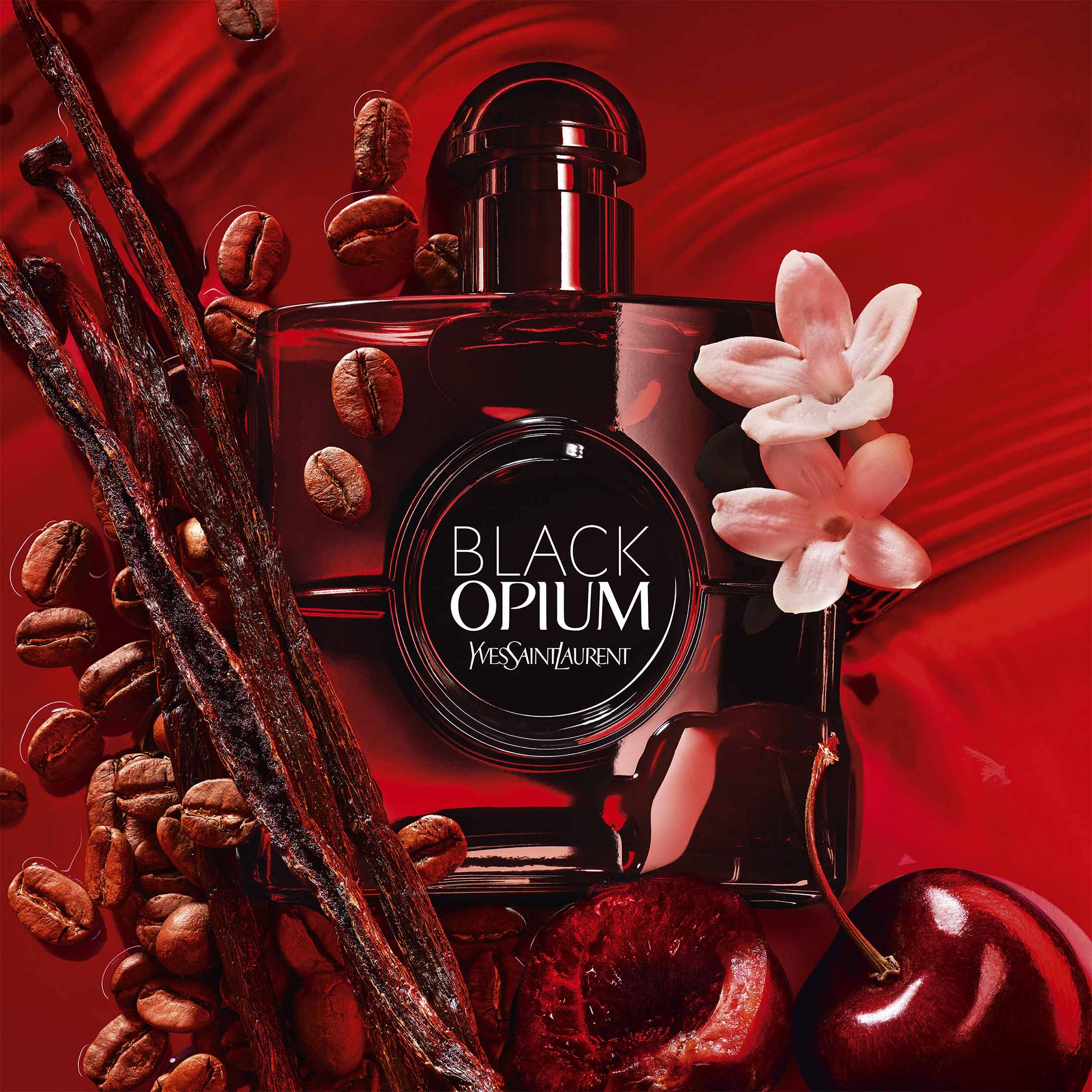 Black Opium Eau De Parfum Over Red - Image 3