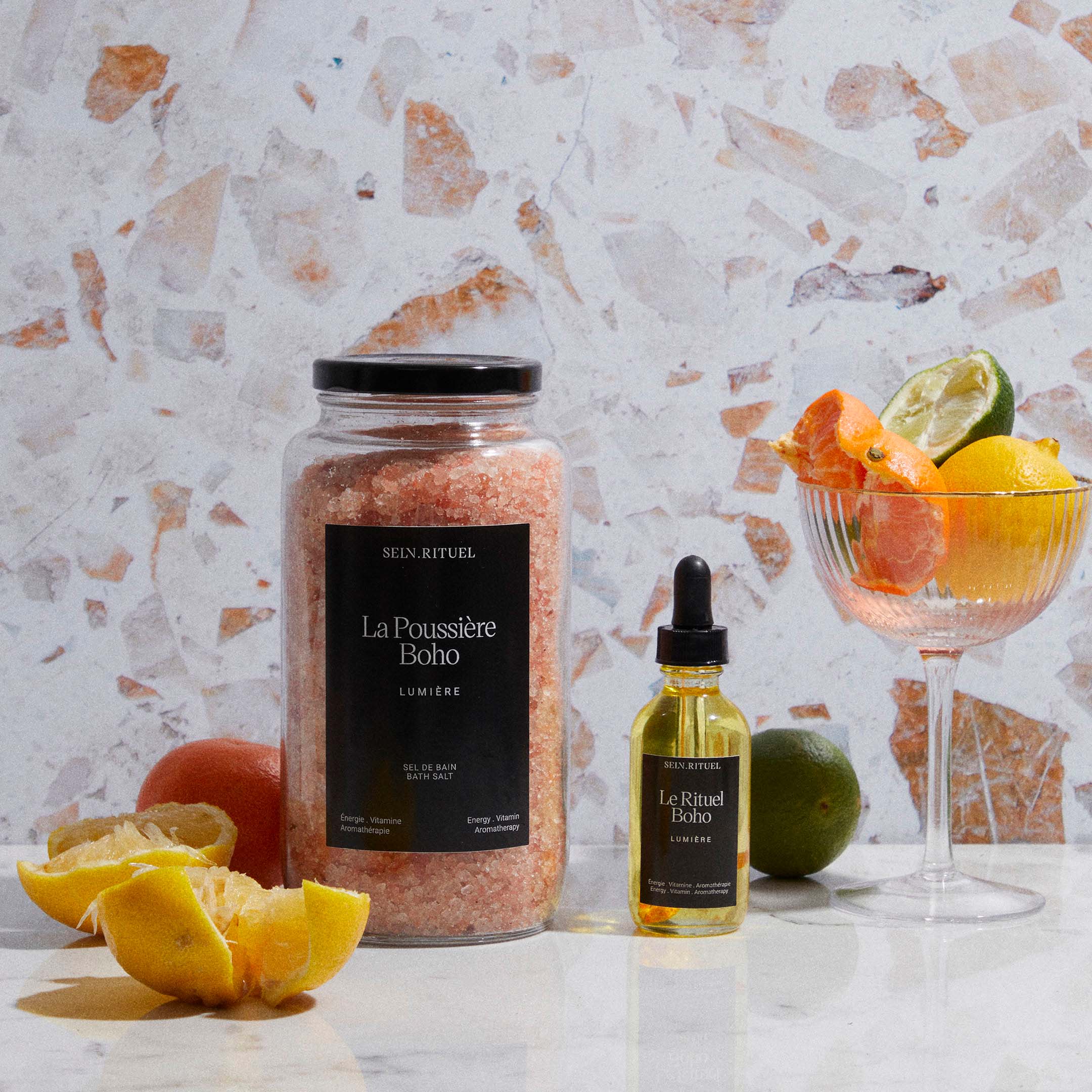 Boho Bath Salt - Citrus - Pink Shade - Image 2