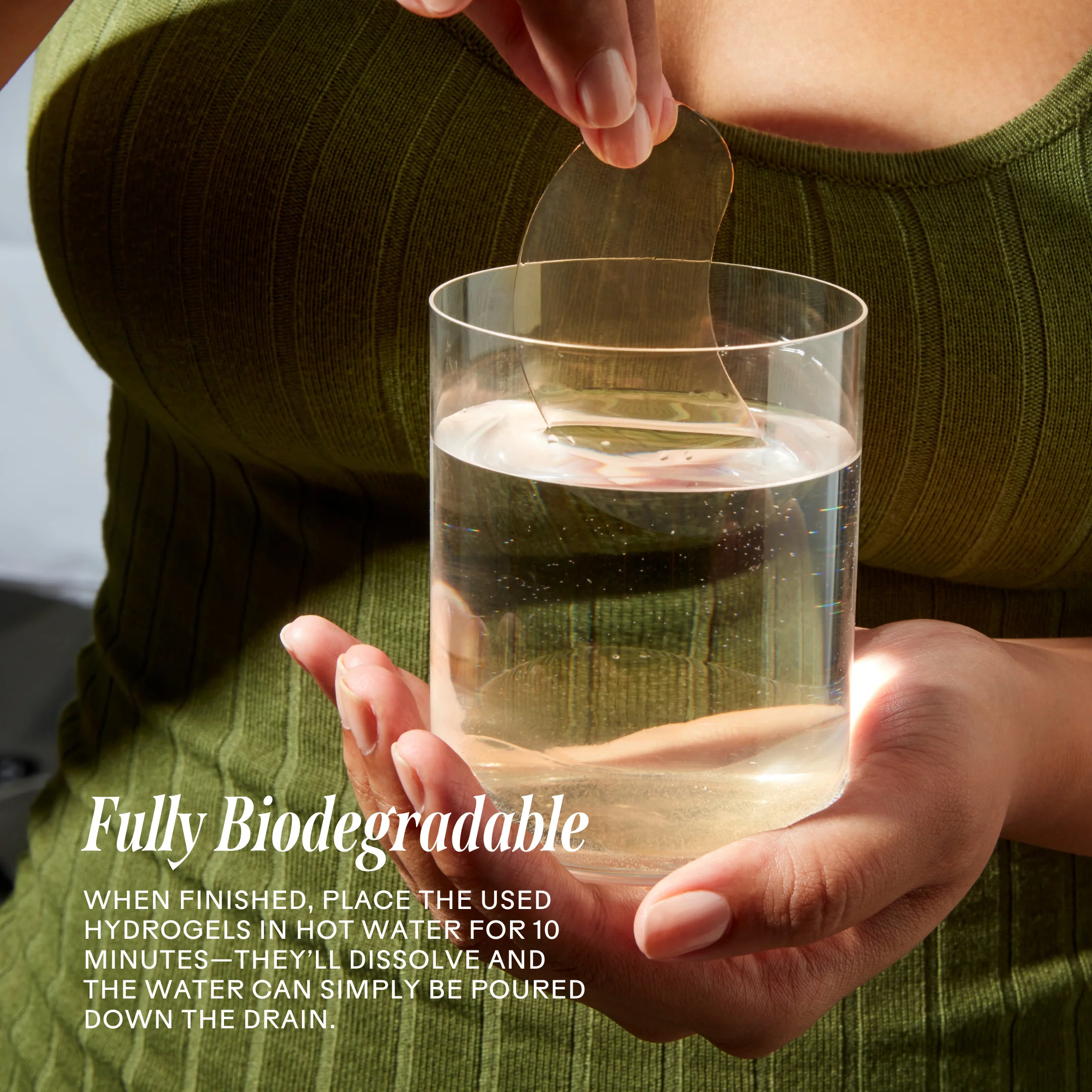 Brighter Days Red Algae + Avocado Biodegradable Eye Masks - Image 4