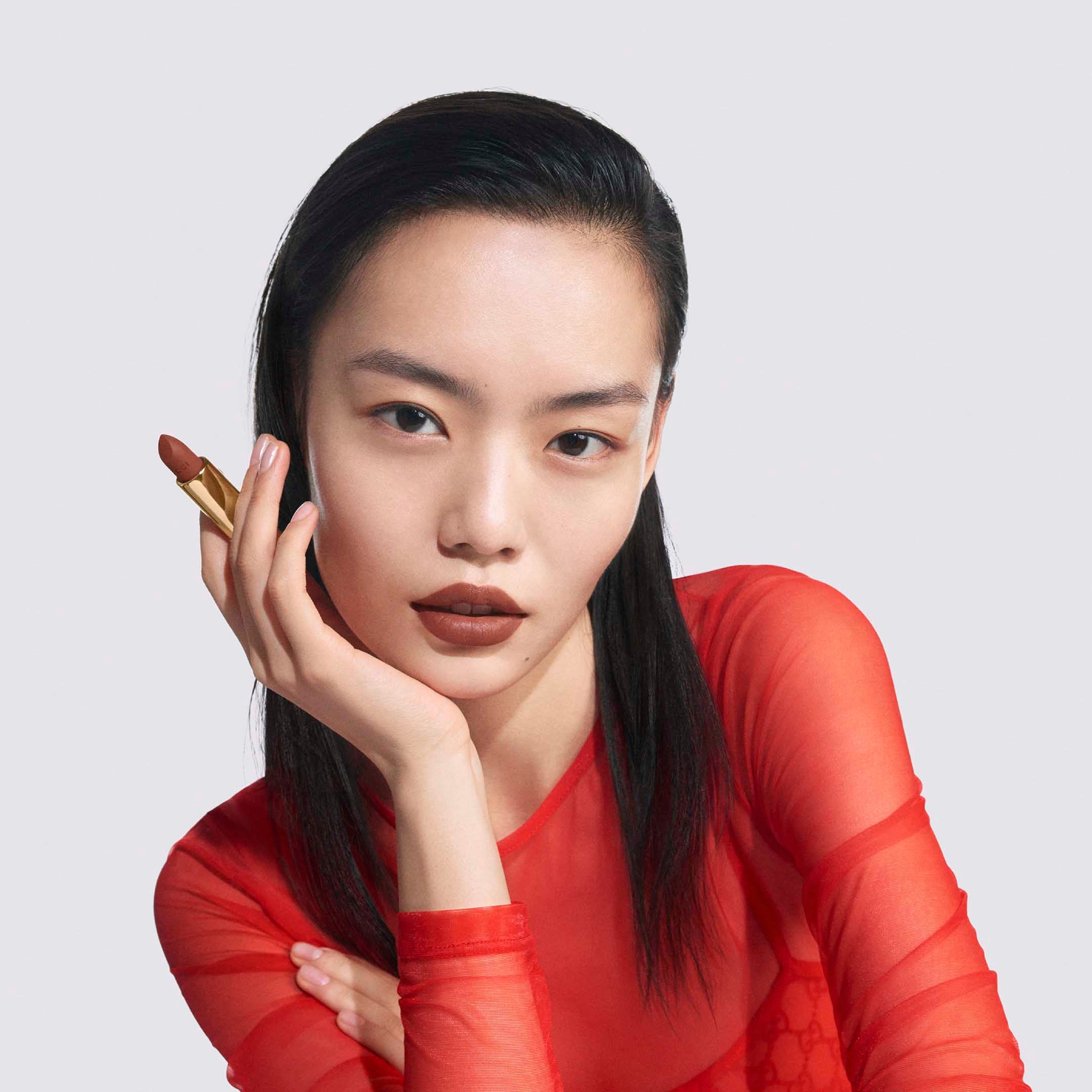 Gucci Makeup Matte Lipstick Limited Edition Shade 217 Valeria Rose - Image 6