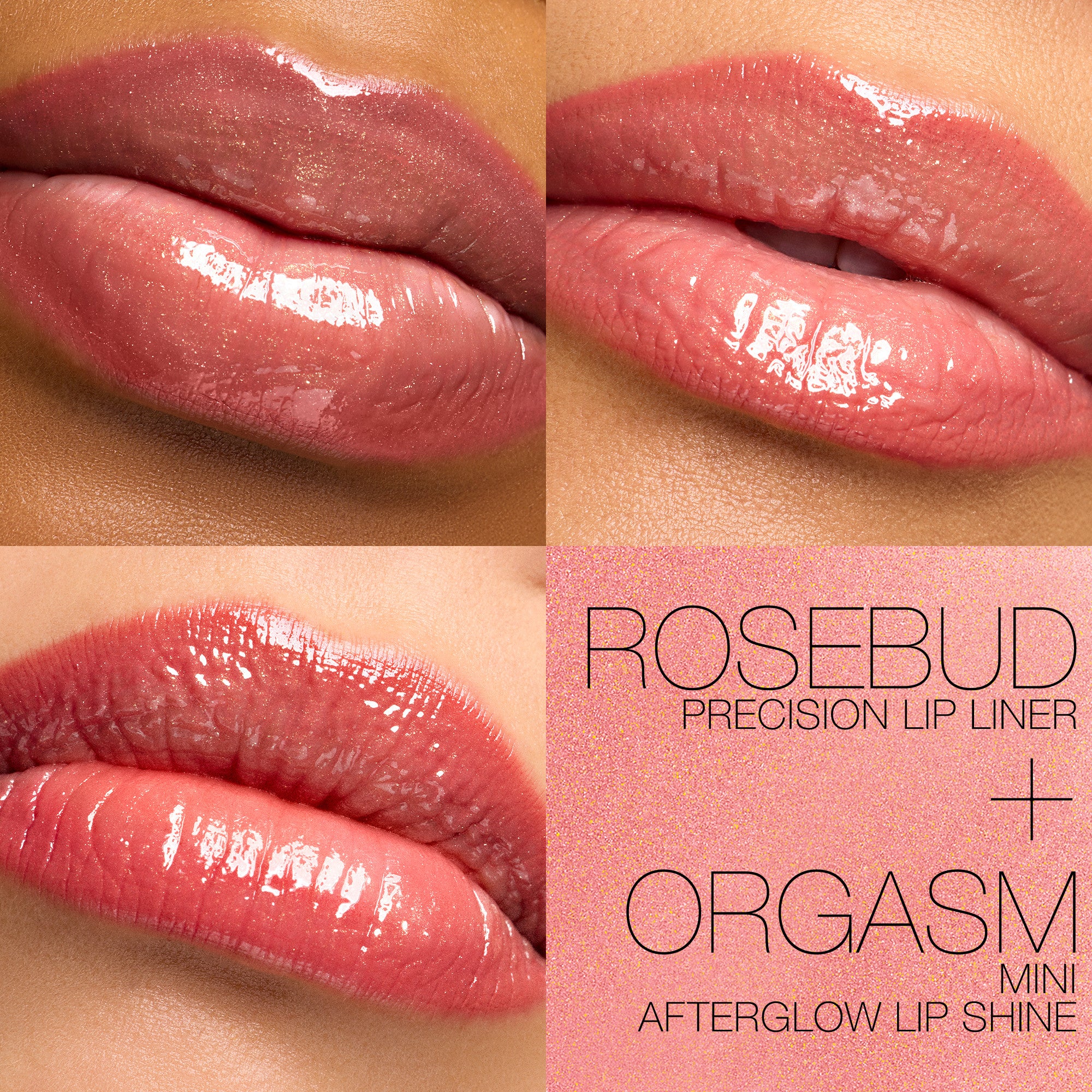 LINE & SHINE LIP DUO - ROSEBUD/ORGASM - Image 2