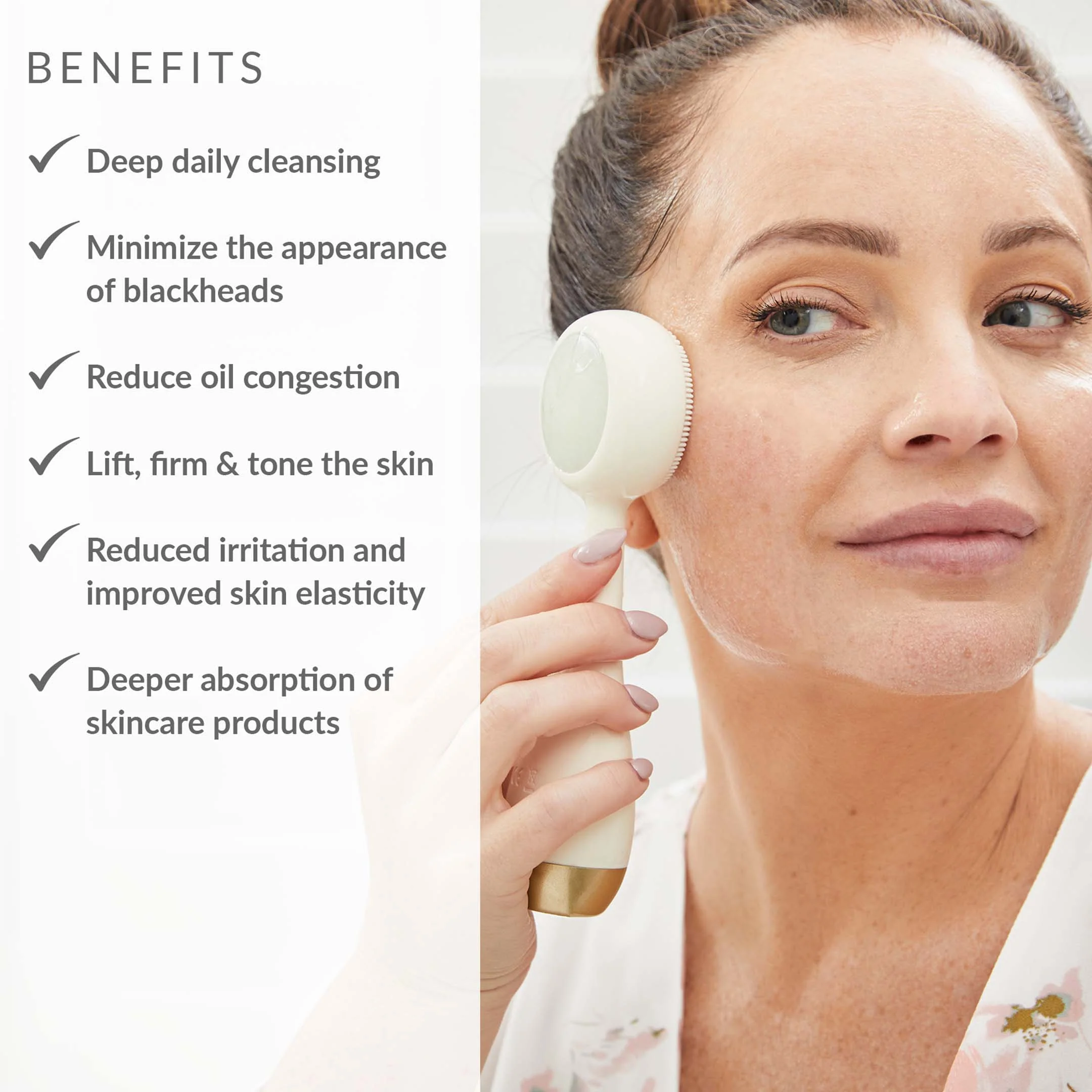 PMD Clean Pro Jade - Smart Facial Cleansing Device with Heat Therapy Massager - Image 4