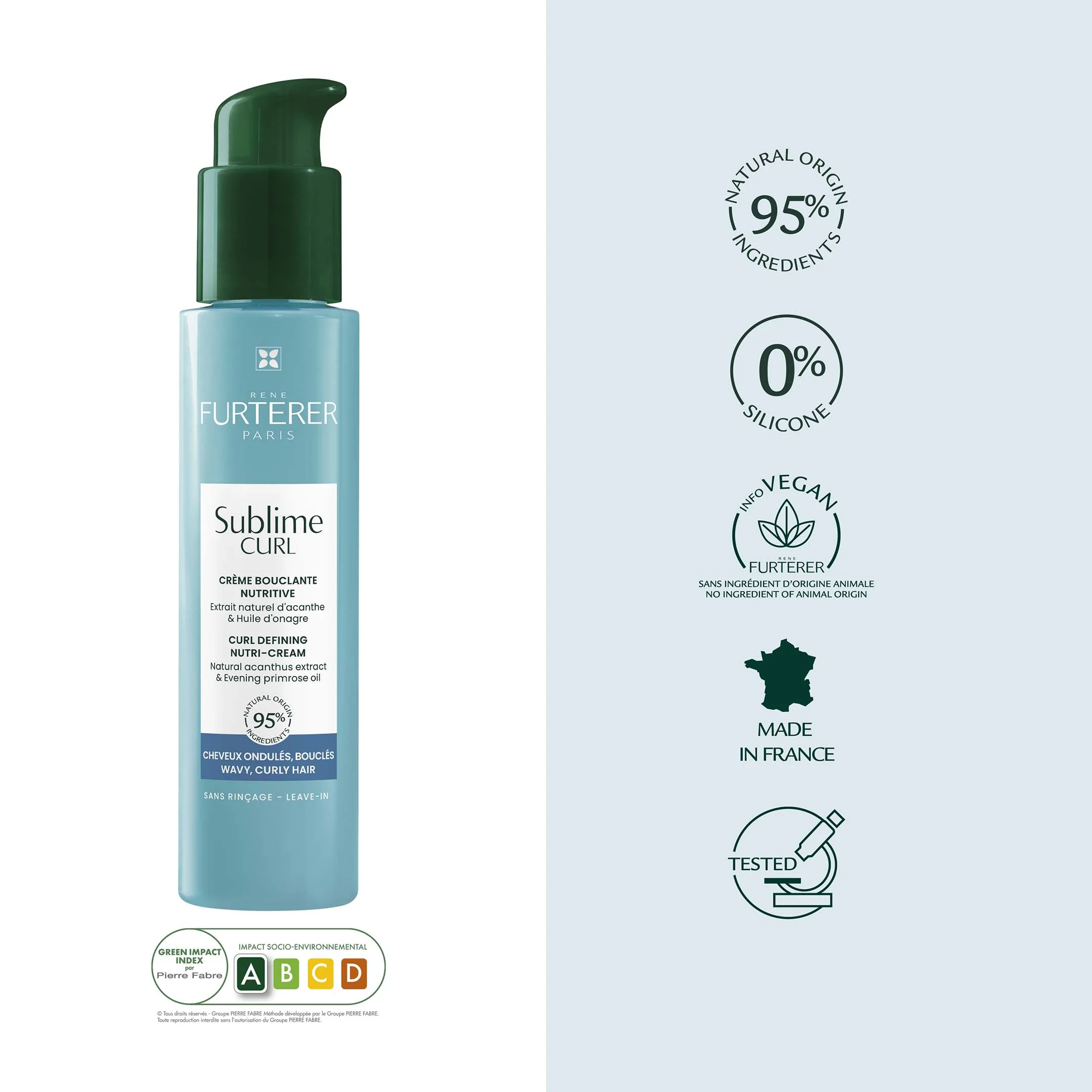 René Furterer Cream For Curly Hair - Curl Defining Nutri-Cream - Sublime Curl 100Ml - Image 4