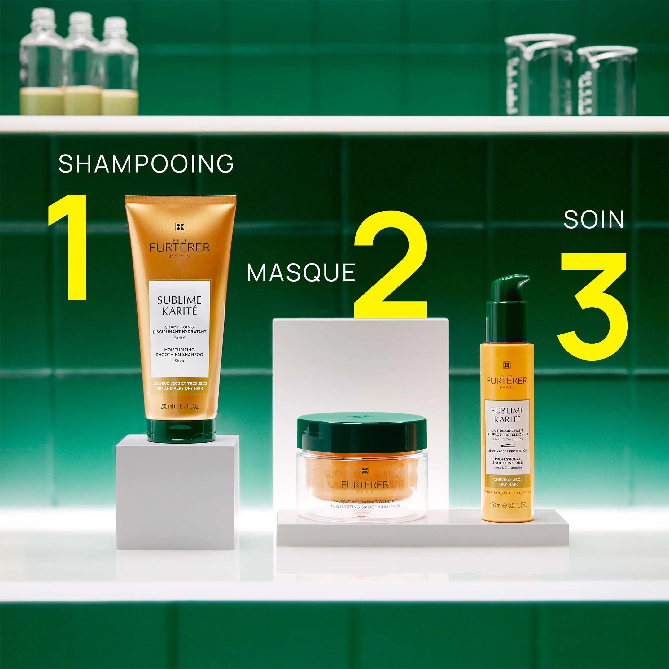 René Furterer Moisturizing Smoothing Mask With Shea - Sublime Karité 100Ml - Image 26