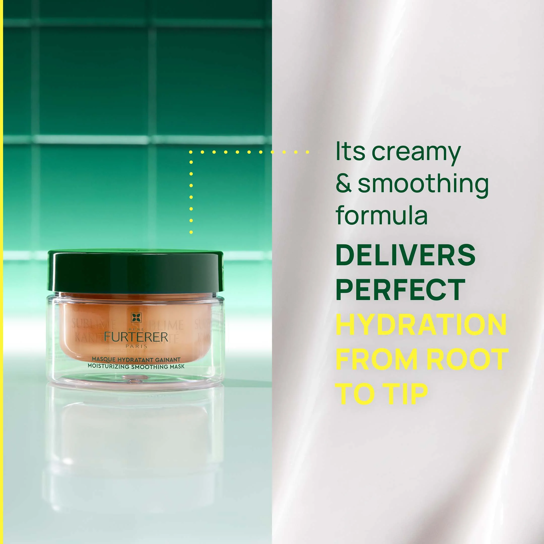 René Furterer Moisturizing Smoothing Mask With Shea - Sublime Karité 100Ml - Image 8