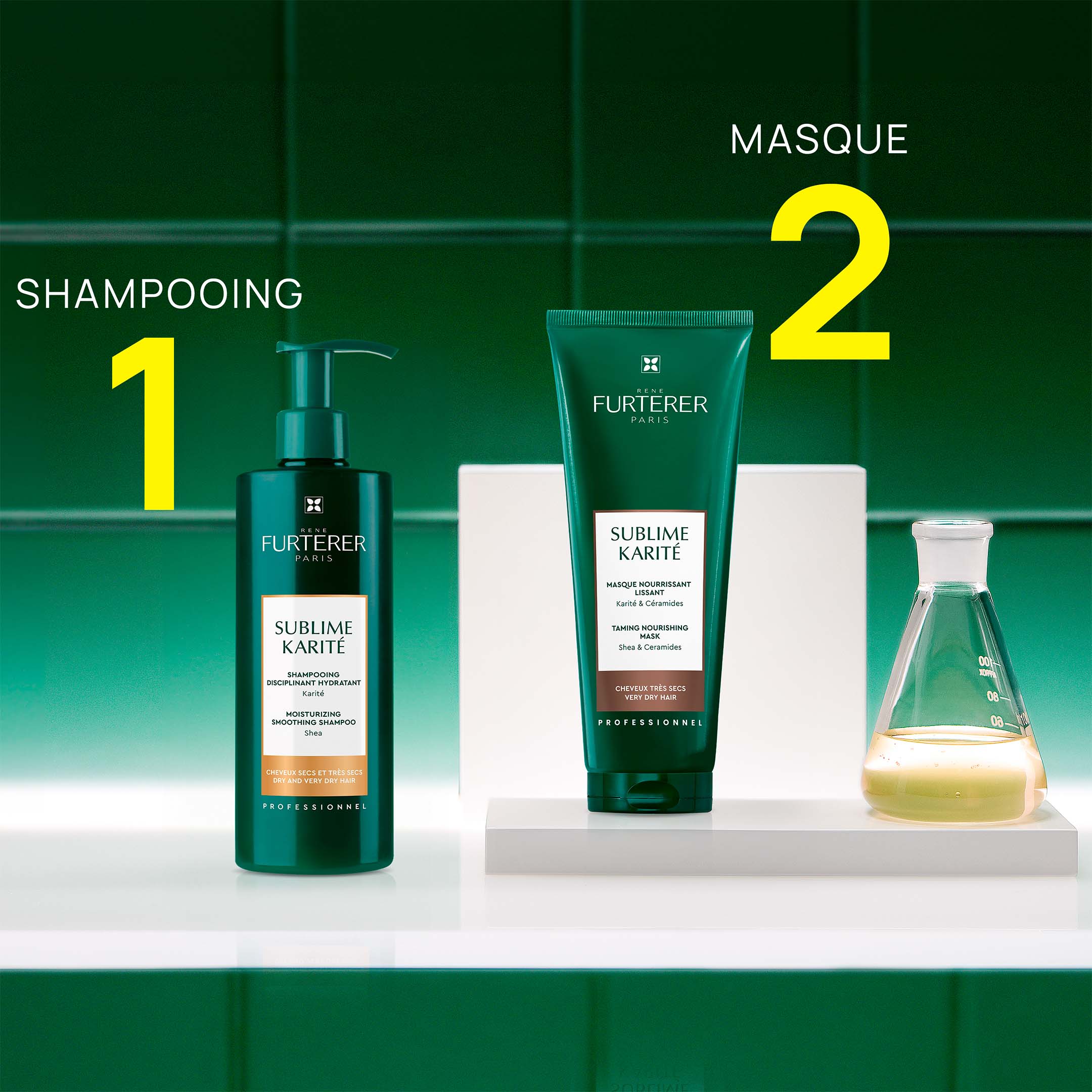 René Furterer Moisturizing Smoothing Shampoo With Shea - Sublime Karité 500Ml - Image 14