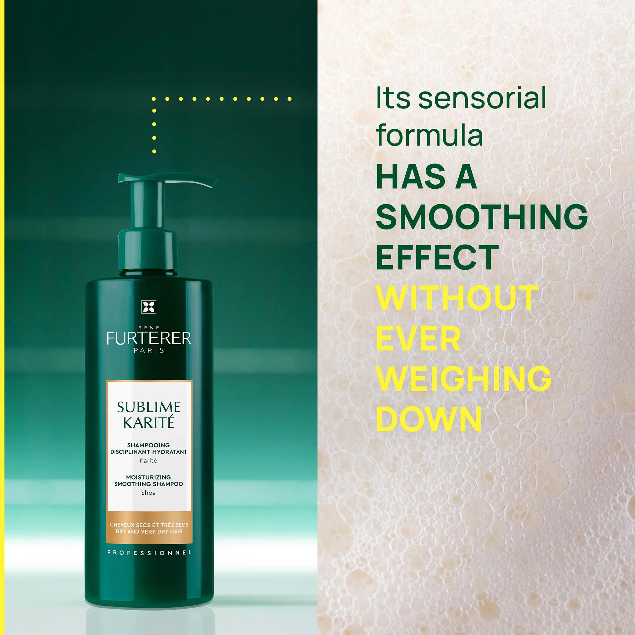 René Furterer Moisturizing Smoothing Shampoo With Shea - Sublime Karité 500Ml - Image 7