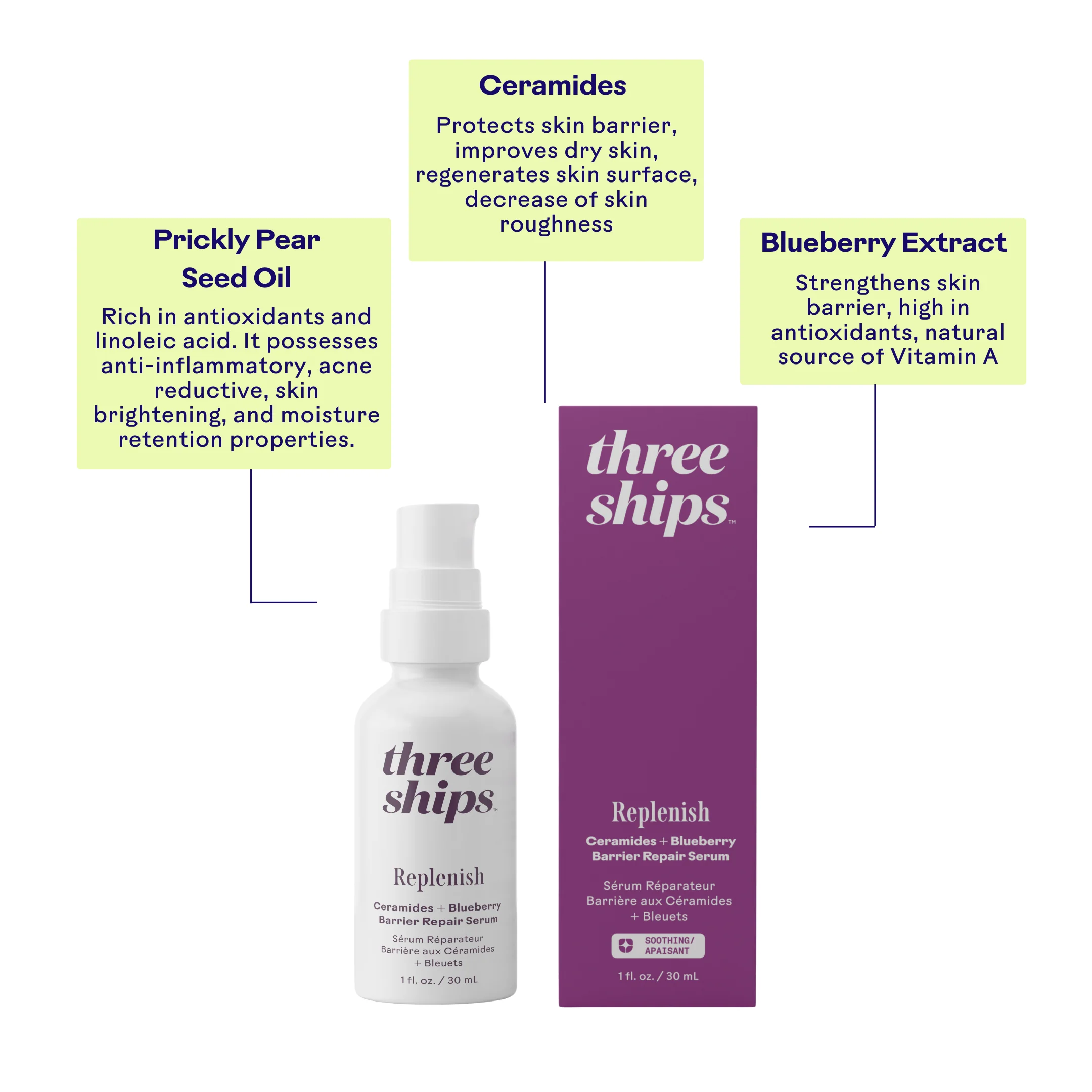 Replenish Ceramides + Blueberry Barrier Repair Serum - Image 2