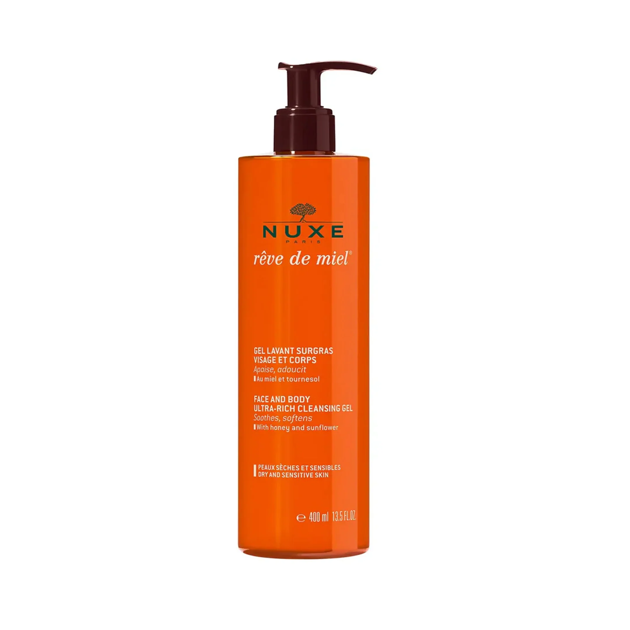 Rêve de miel® Ultra-Rich Cleansing Gel Face and Body 400ml
