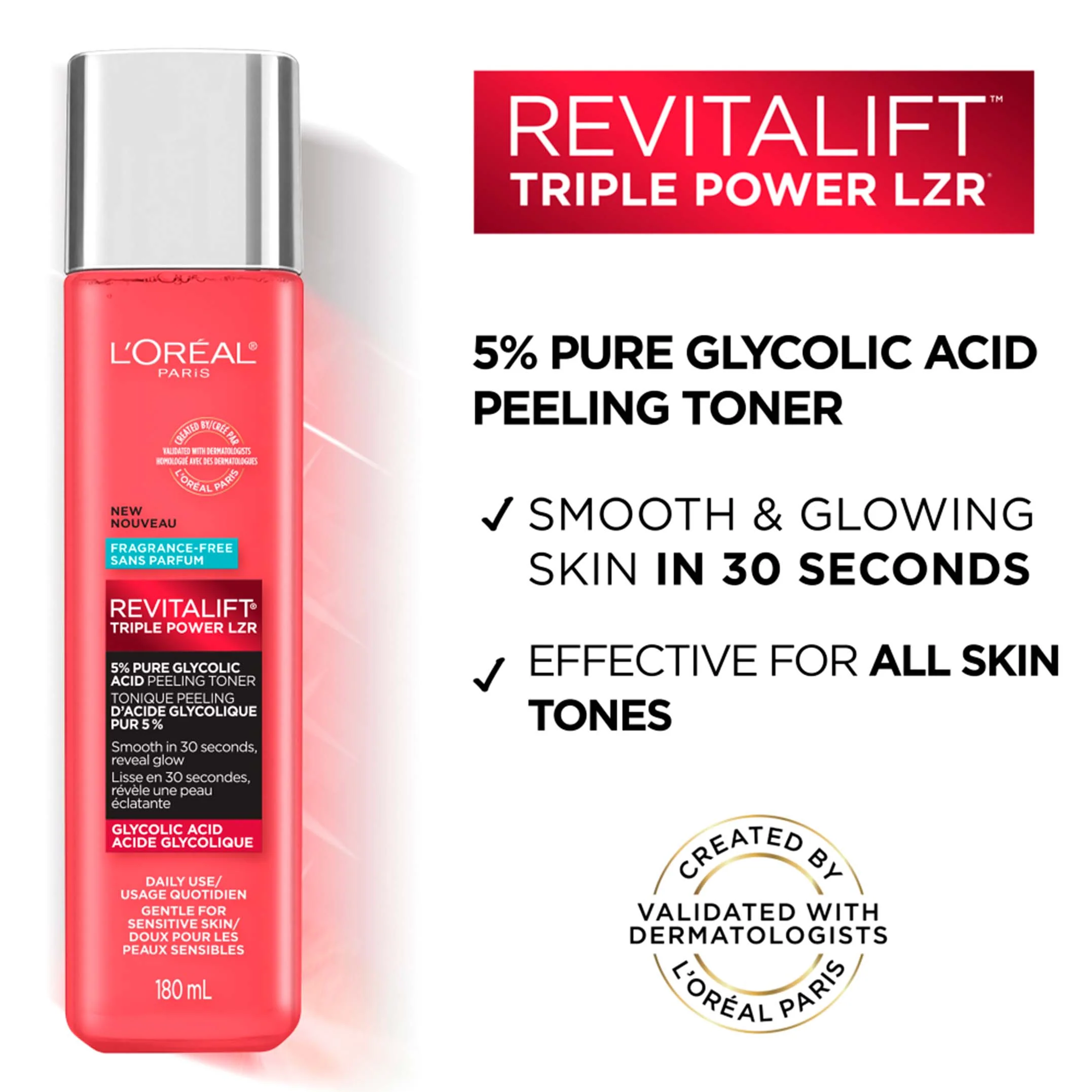 Revitalift Triple Power Lzr Glycolic Acid Peeling Toner - Image 8