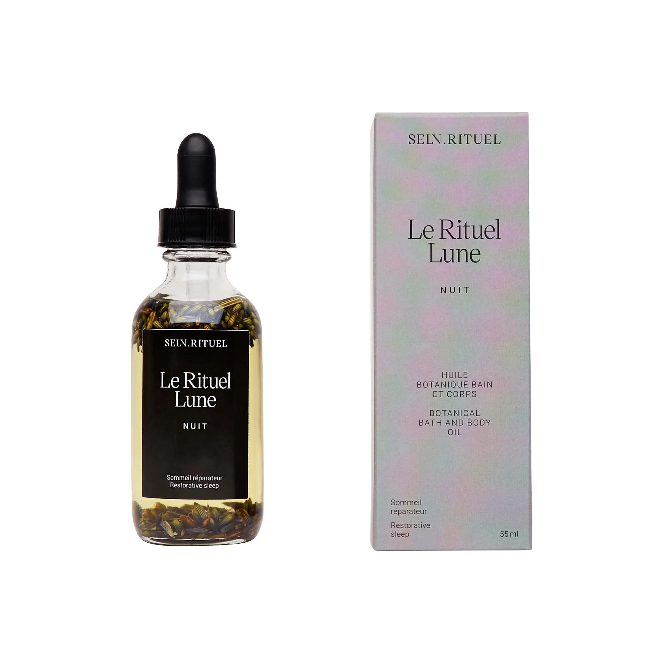 Rituel Lune Botanical Bath And Body Oil - Mint & Lavender - Transparent Yellow
