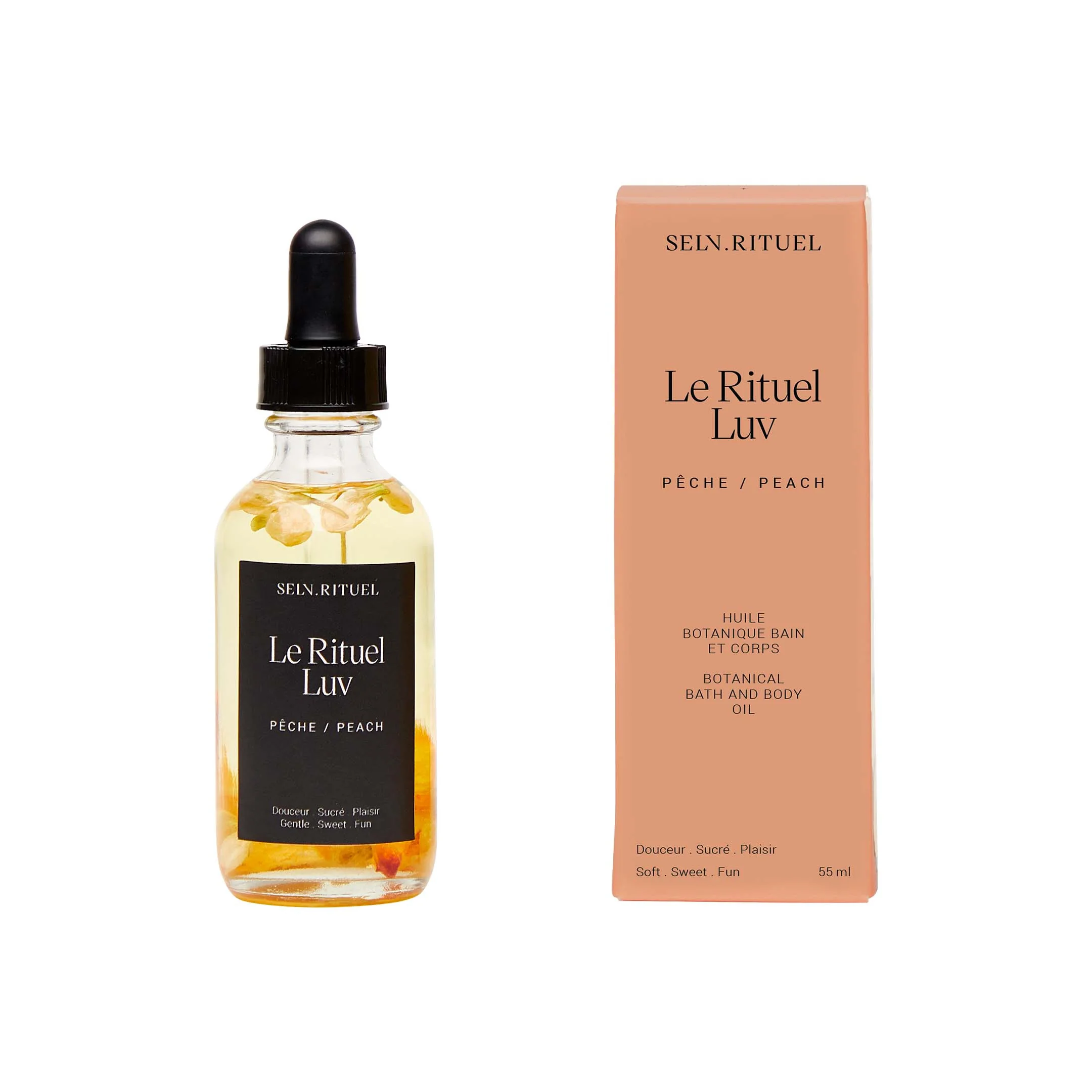 Rituel Luv Botanical Bath And Body Oil - Peach - Transparent Yellow