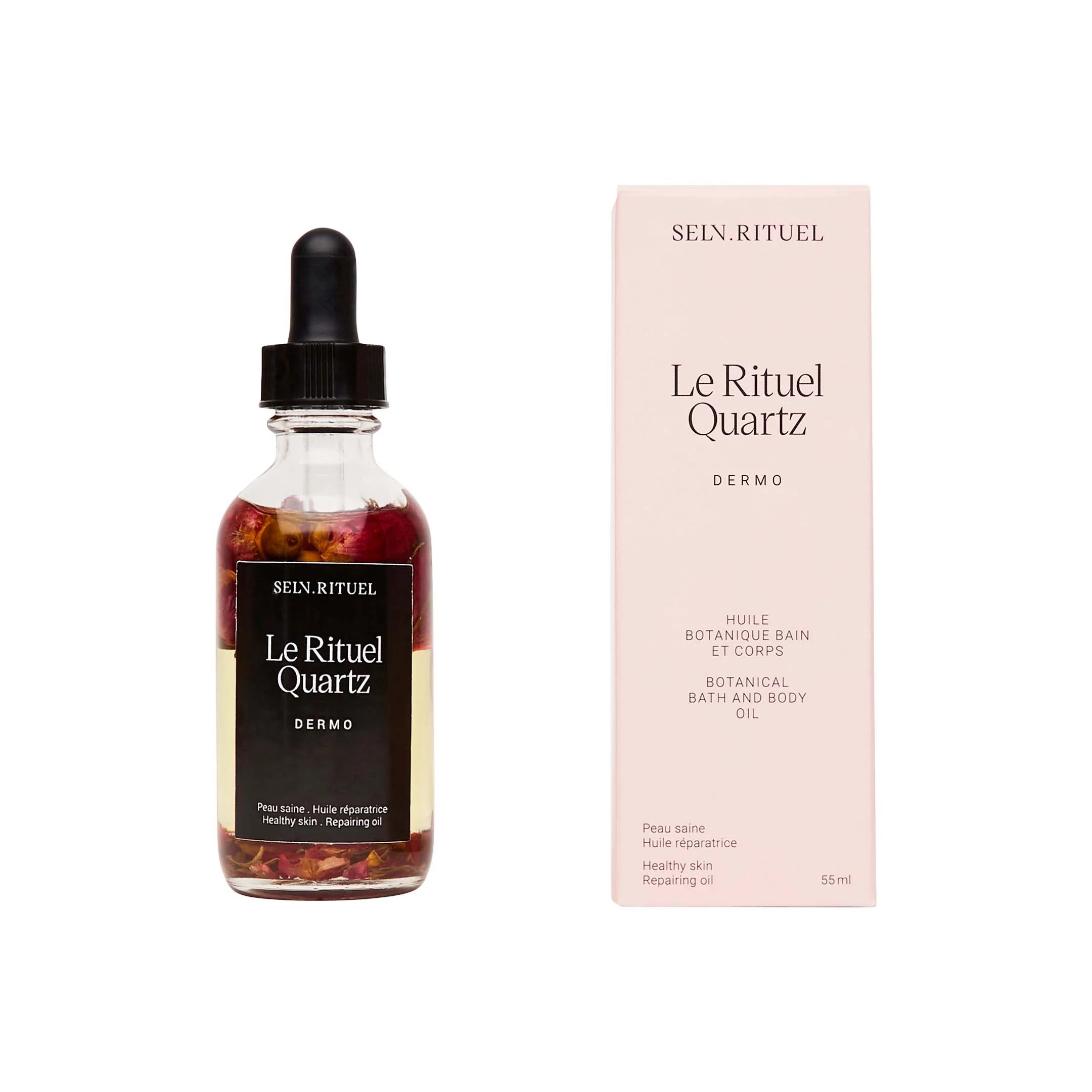 Rituel Quartz Botanical Bath And Body Oil - Rose - Transparent Yellow