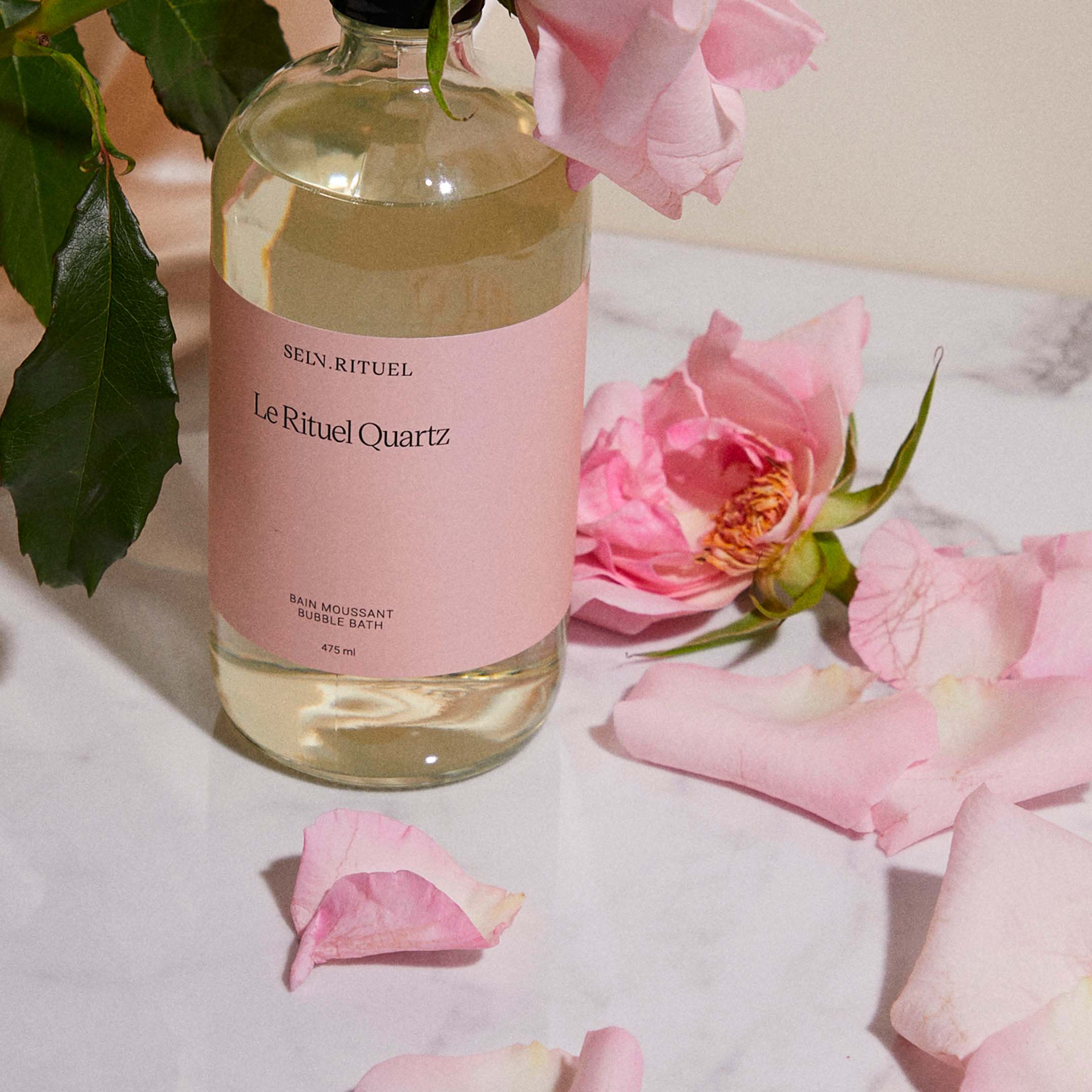 Rituel Quartz Bubble Bath - Rose - Transparent Light Yellow - Image 2