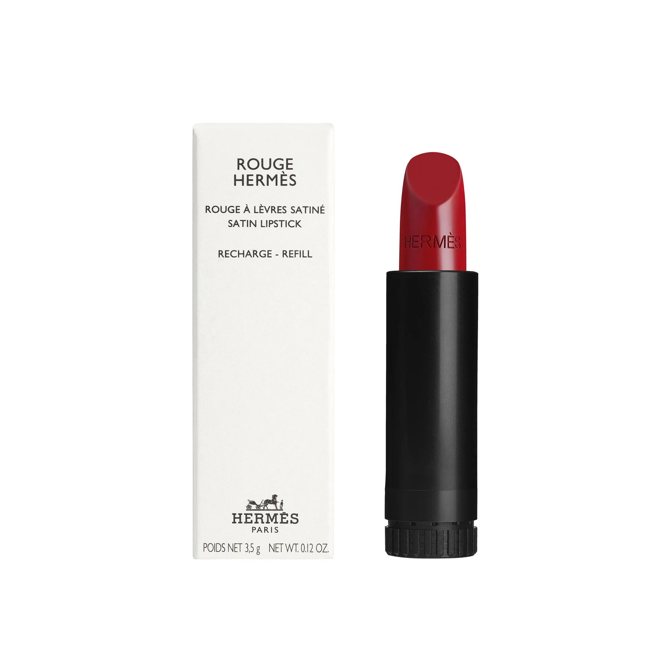 Rouge Hermes Satin Lipstick 85 Rouge H Refill