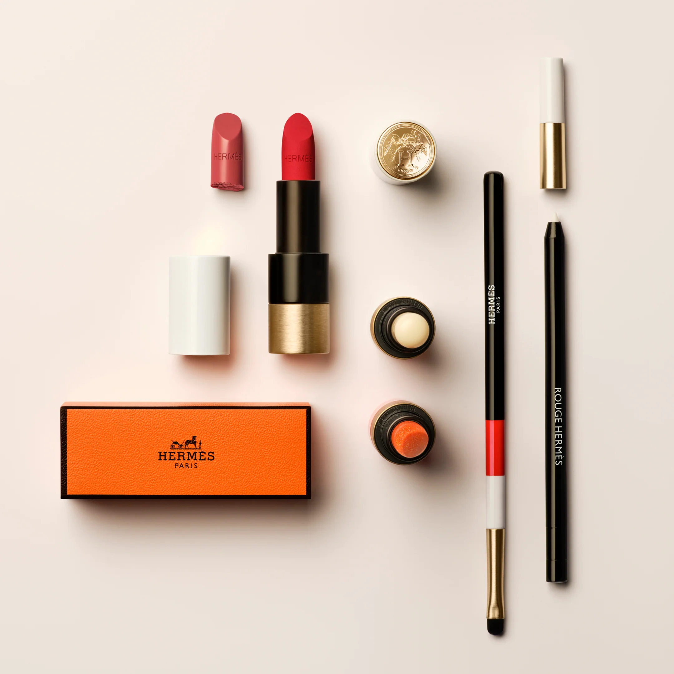 Rouge Hermes Satin Lipstick 85 Rouge H Refill - Image 8