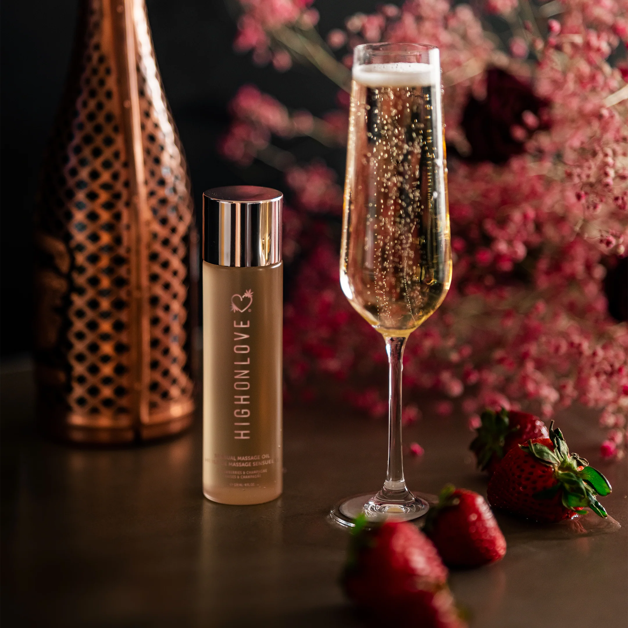 Sensual Massage Oil - Strawberry & Champagne - Image 4