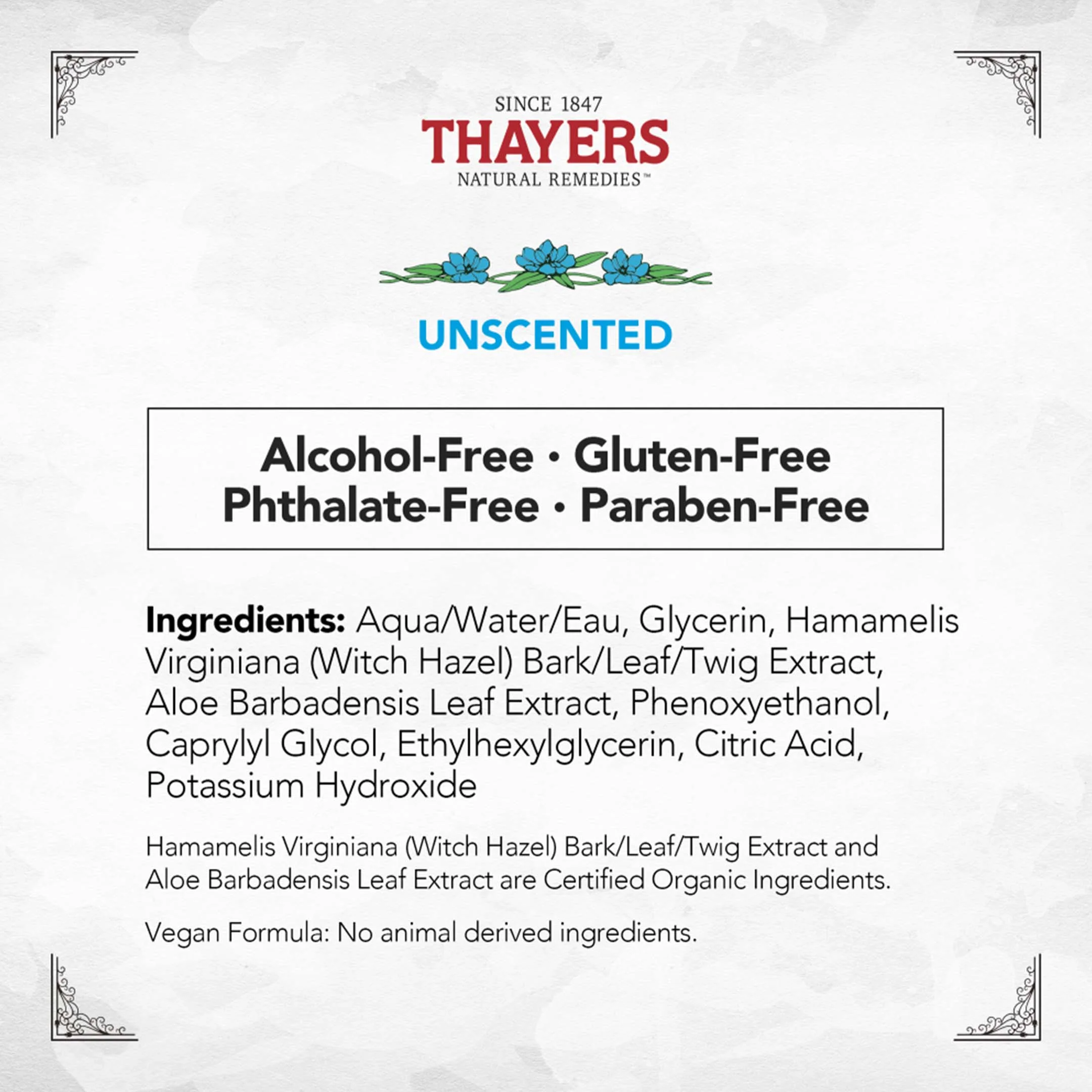Unscented Witch Hazel Toner - Image 3